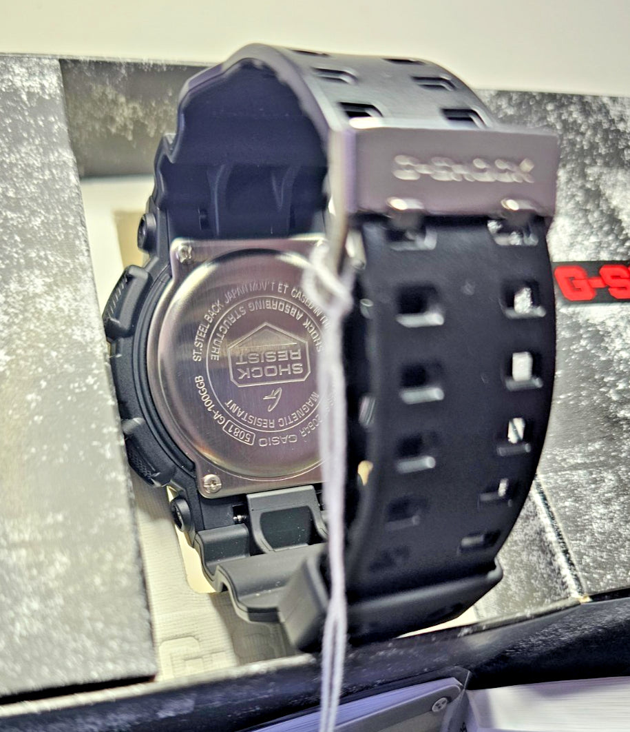 CASIO: G-SHOCK - GA-100GGB-1A9 - Black and Gold - Ana Digi - Unisex Watch