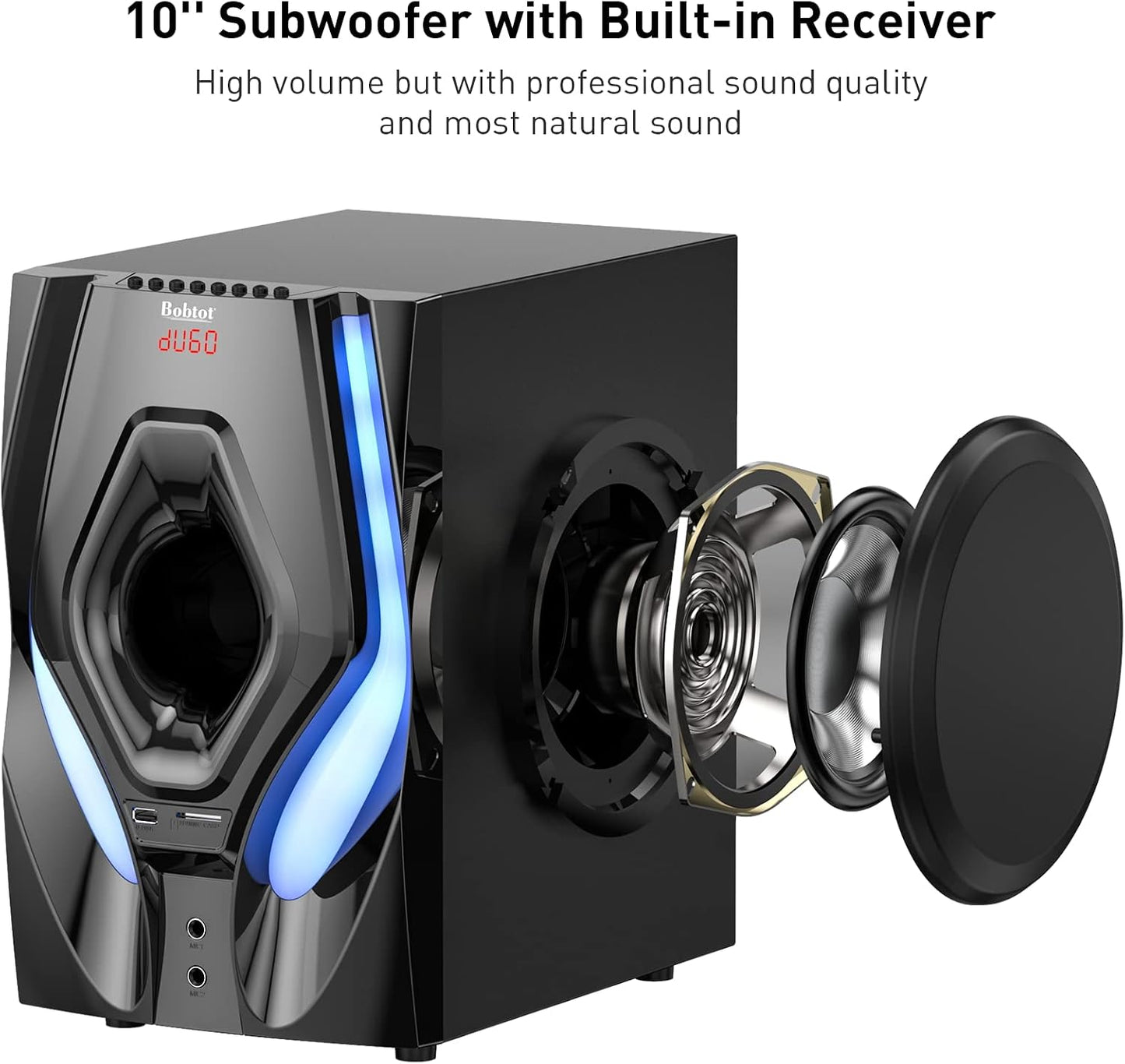 Home Theater Systems Surround Sound Speakers,1200 Watts Peak