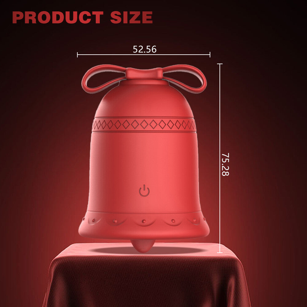 Women Wireless APP Control Tongue Licking Sucking Oral Clit Bell Rose Sex Toys