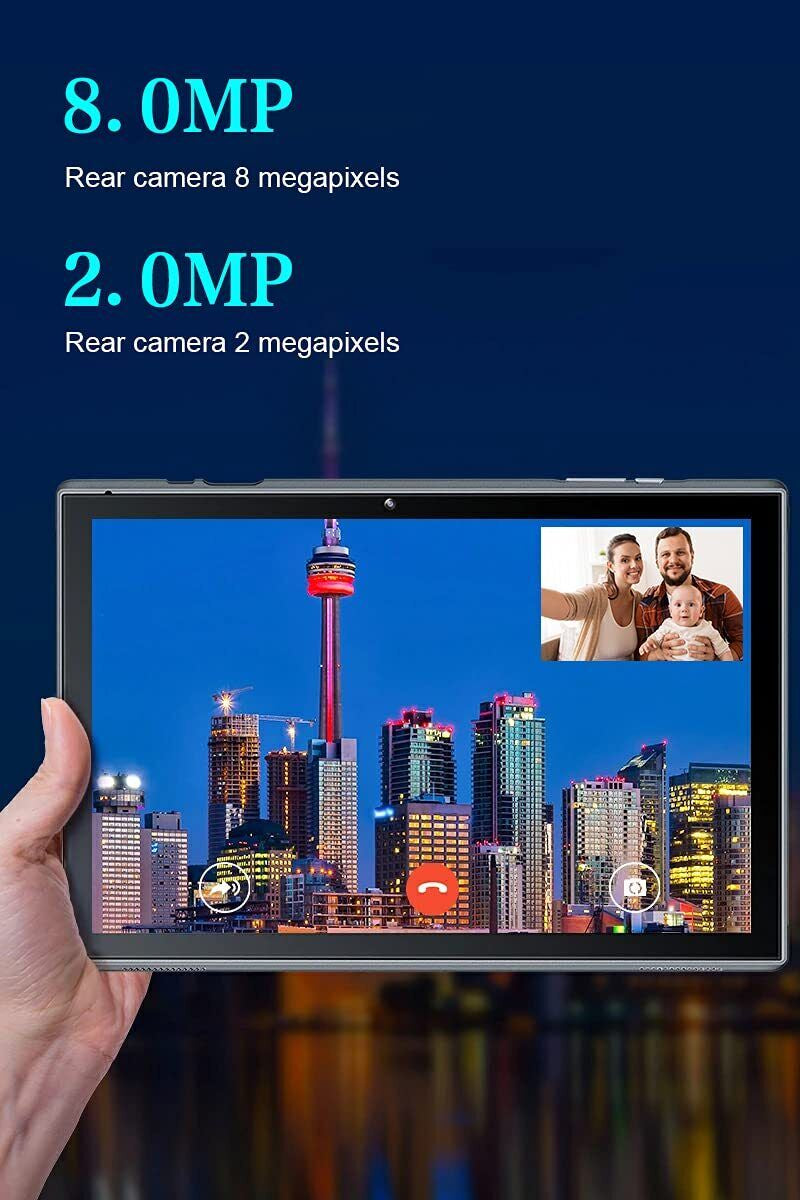Tablet 10 Inch Android Tablet PC, 10.1 Android 14 Tablets, DDR4 6GB RAM 32GB ...