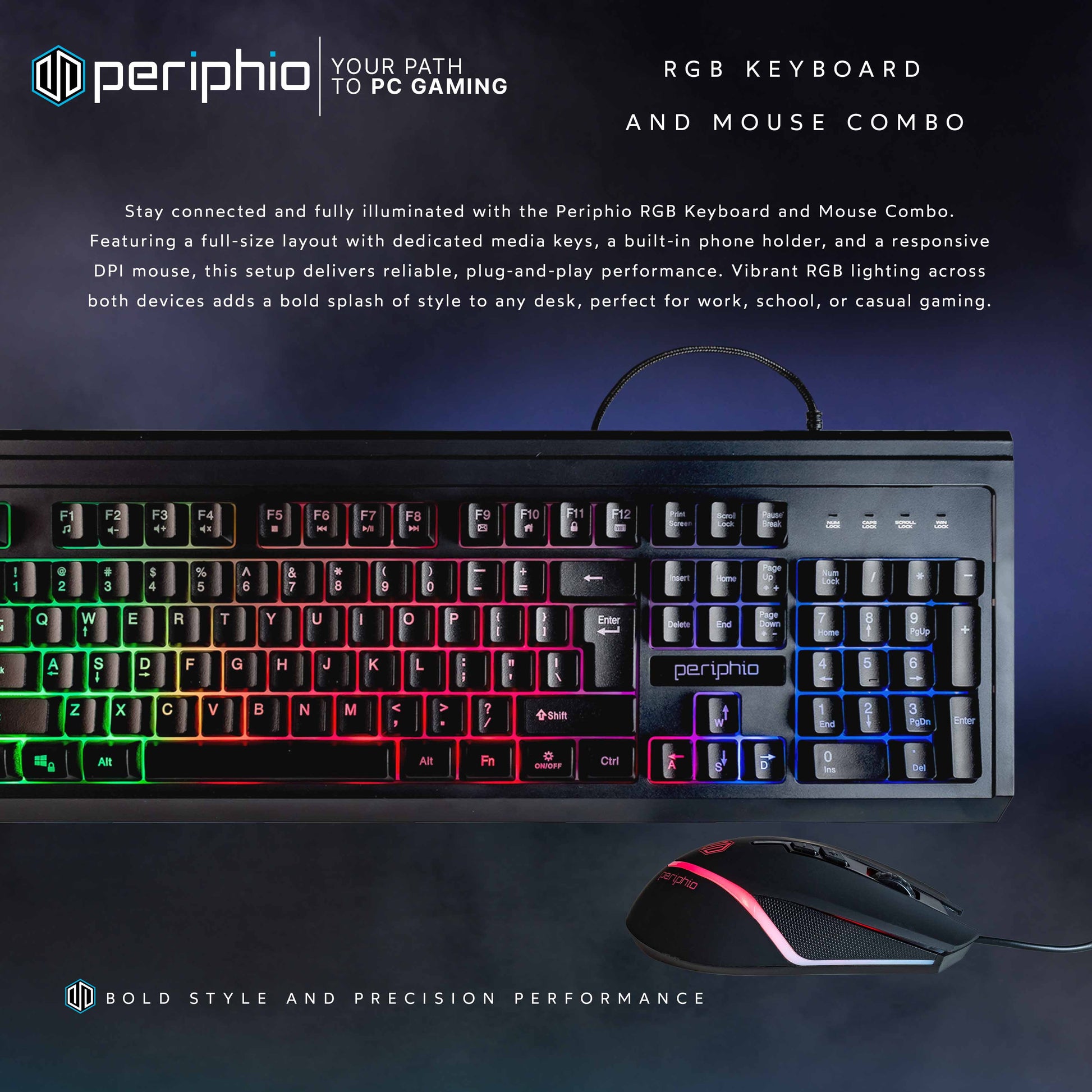 Dell Prebuilt RGB Gaming Desktop Bundle | Intel Core I5, 16GB RAM, 500GB SSD, 24" Monitor | Windows 11 | Home or School PC