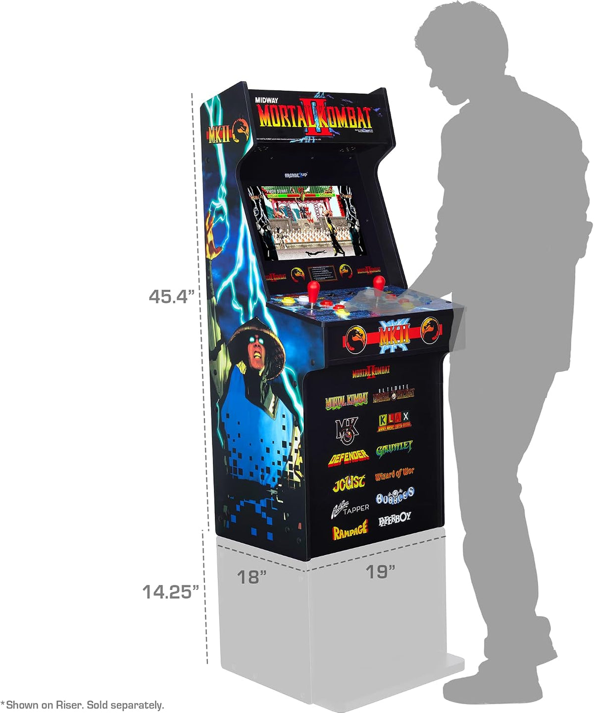 Arcade1Up Mortal Kombat Classic SE Arcade Machine, 15.6-Inch Screen