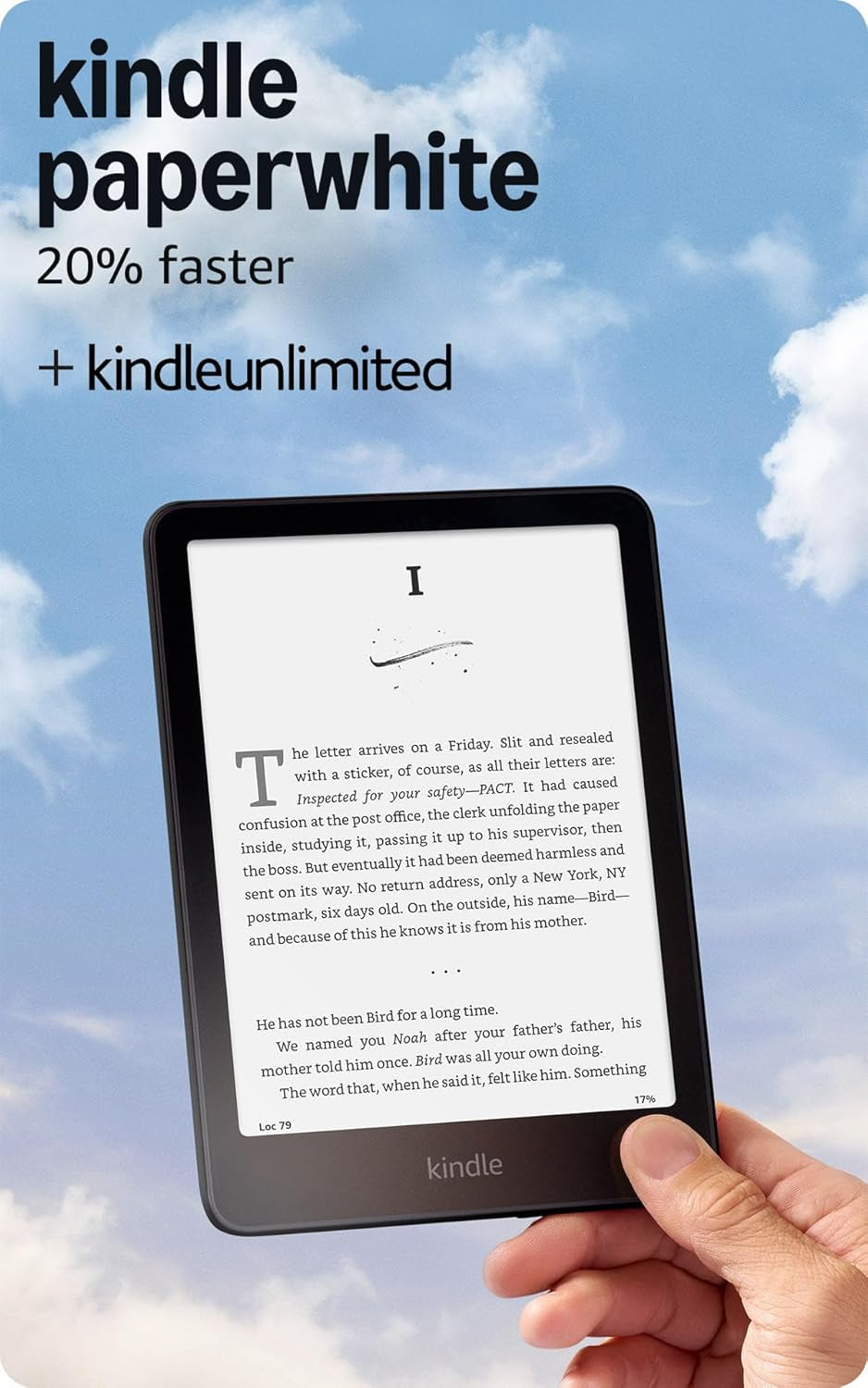 Kindle Paperwhite 16GB (Newest Model) – 20% Faster, with New 7" Glare-Free Display and Weeks of Battery Life – Black + 3 Months of Kindle Unlimited (With Auto-Renewal)