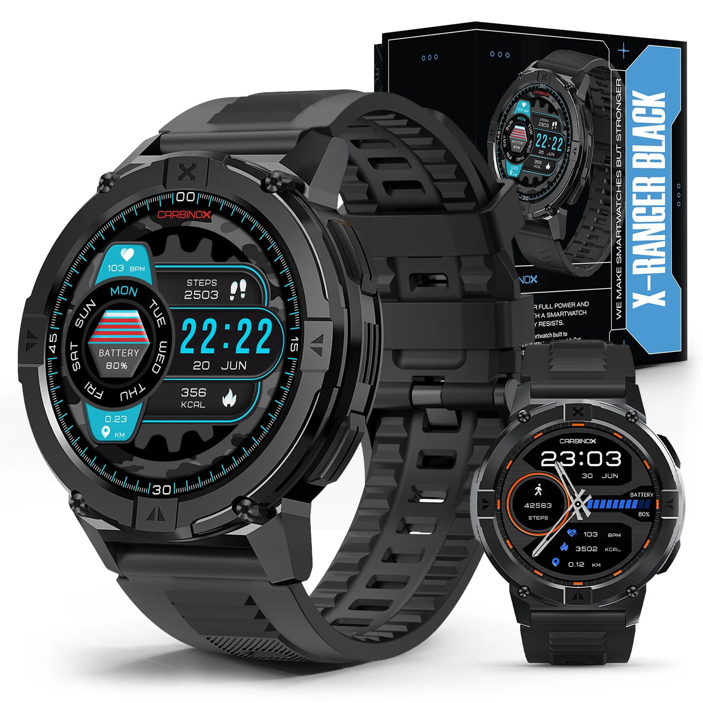 X-Ranger Waterproof Smartwatch Fitness Tracker for Android & Ios