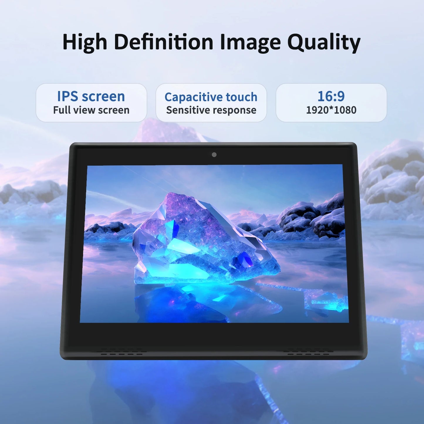 L-Shape 10 Inch Horizontal Screen Android 14 Tablet,Wifi+Bt+Ethernet,Google Play,Kiosk Display