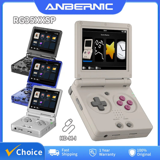 RG35XXSP Portable Flip Retro Handheld Game Console 3.5 Inch IPS Screen Linux System 3300Mah Supports 5G Wifi Bluetooth