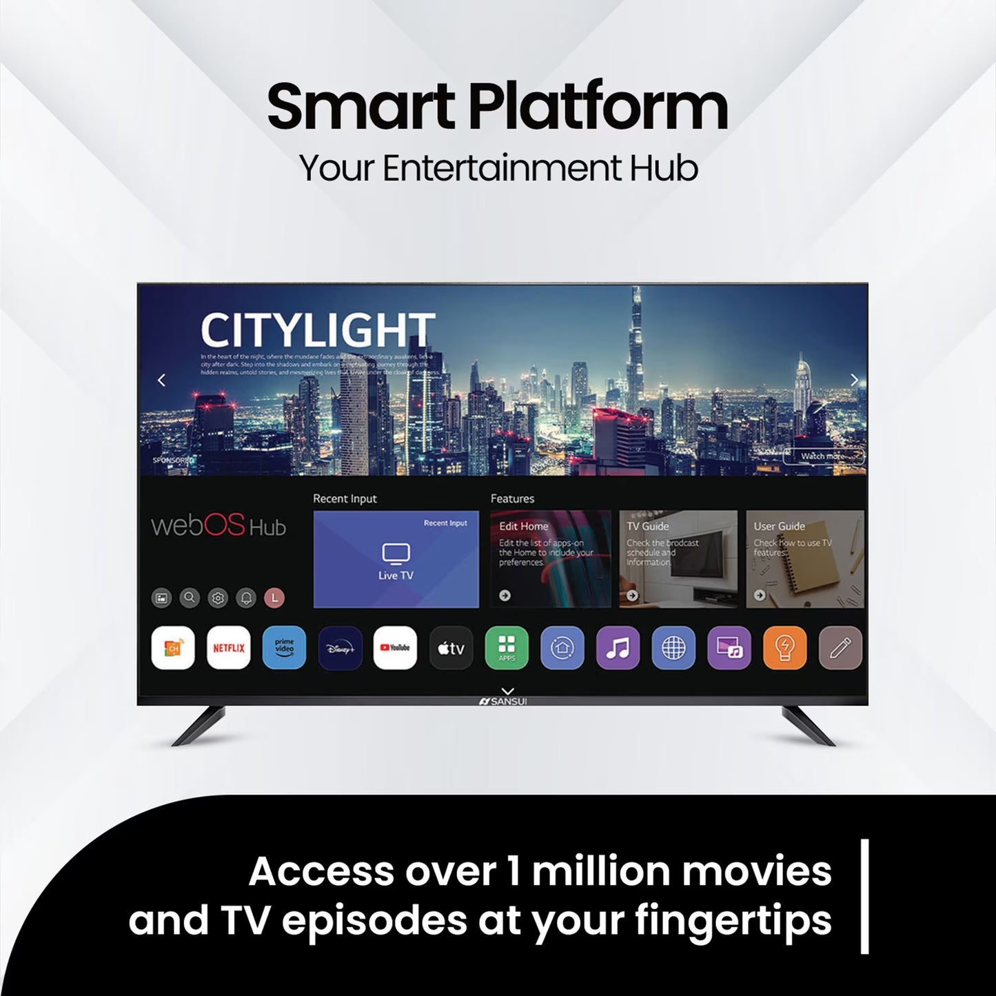 32" 1920 X 1080 LED Bluetooth/Wi-Fi Smart TV , S32VAFW