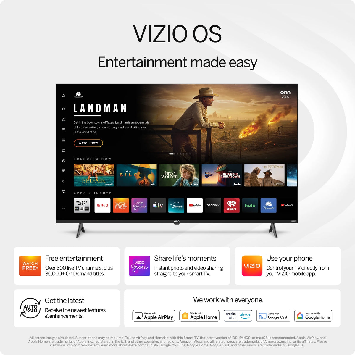 55 in Class 4K UHD Smart Television Powered by VIZIO, 55S4V1