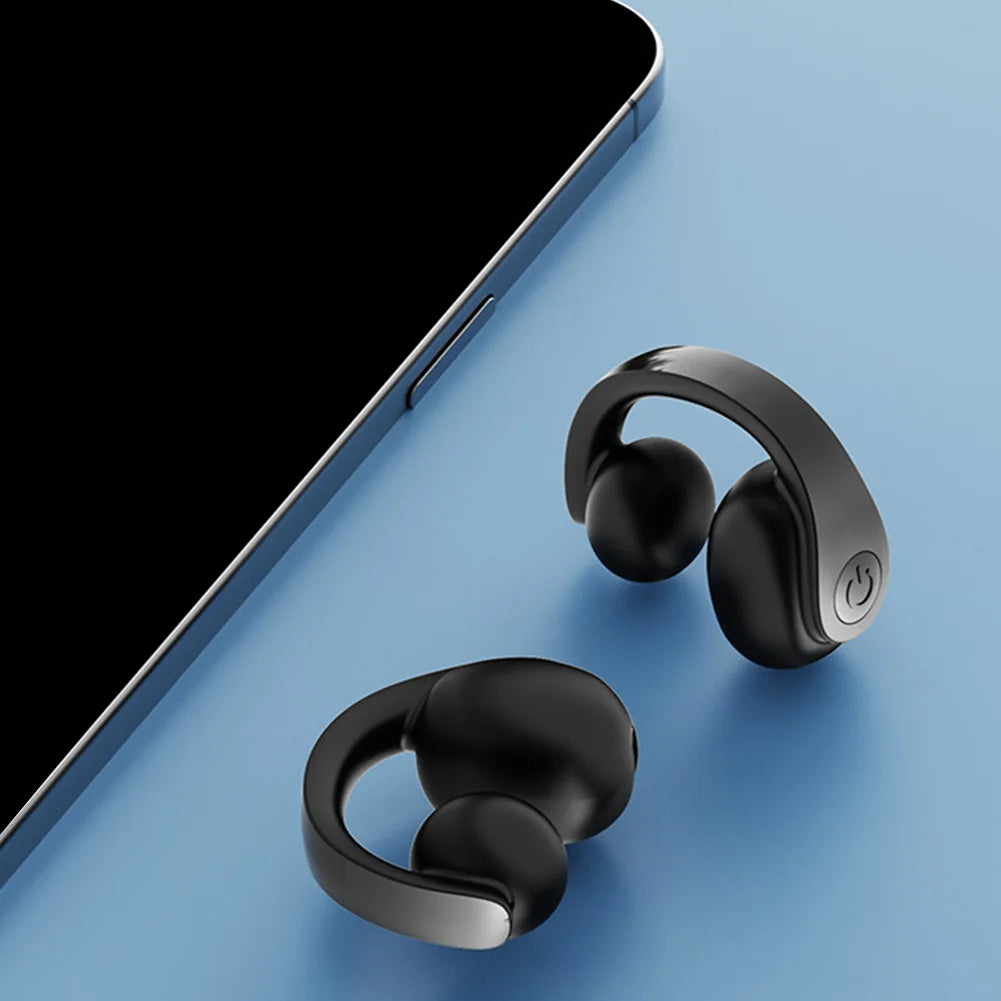 Wireless Ear Clip on Earphone Bluetooth-Compatible 5.4 Headset Waterproof Clip on Headphone Fitness Earbuds for Running Fitness