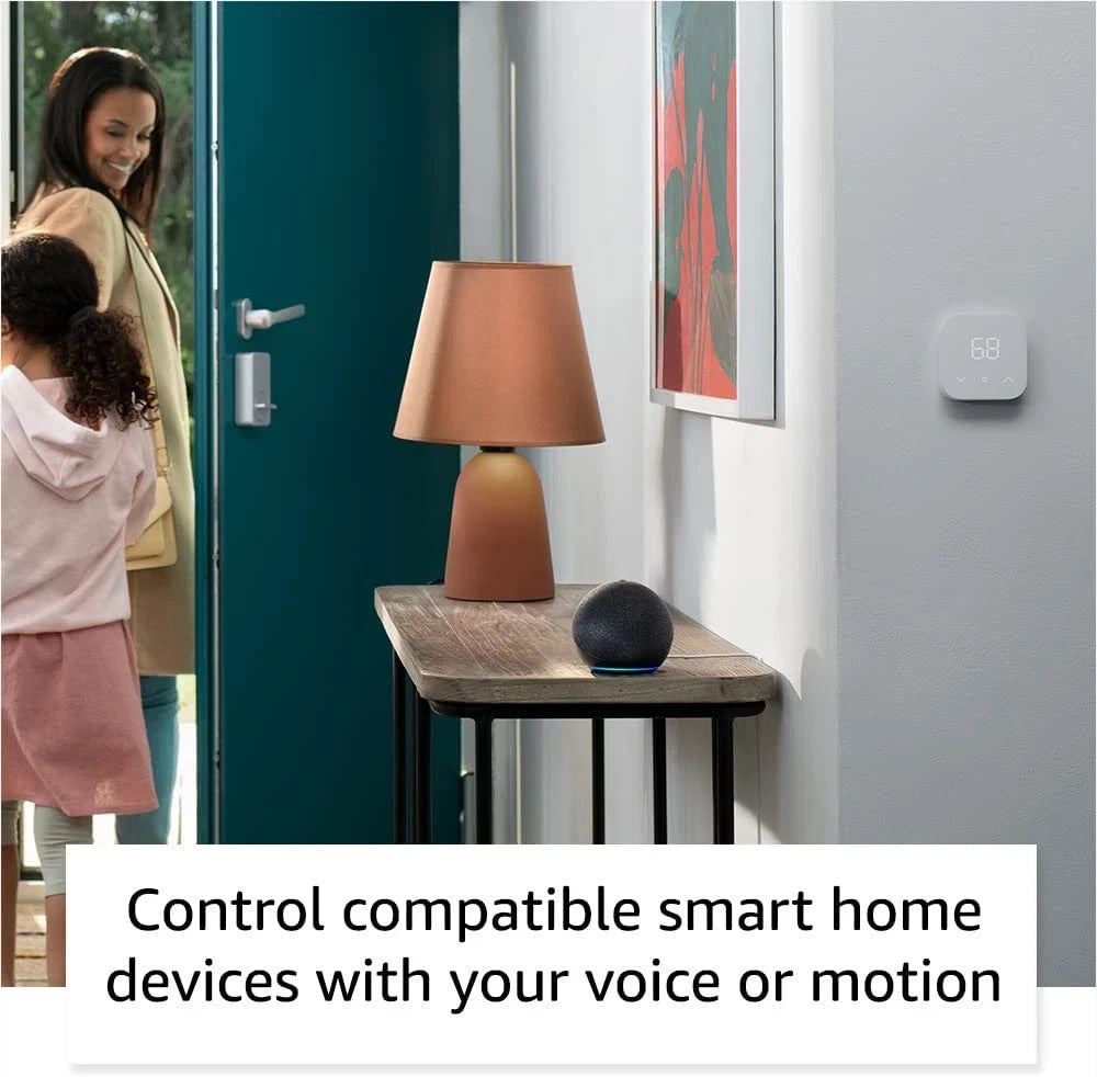 Echo Dot (Newest Model), Vibrant Sounding Alexa Speaker, Great for Bedrooms, Din