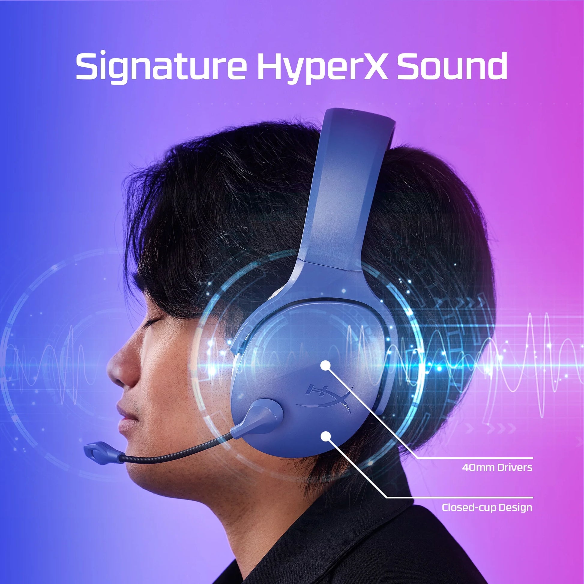 Cloud Jet - Wireless Gaming Headset - Blue
