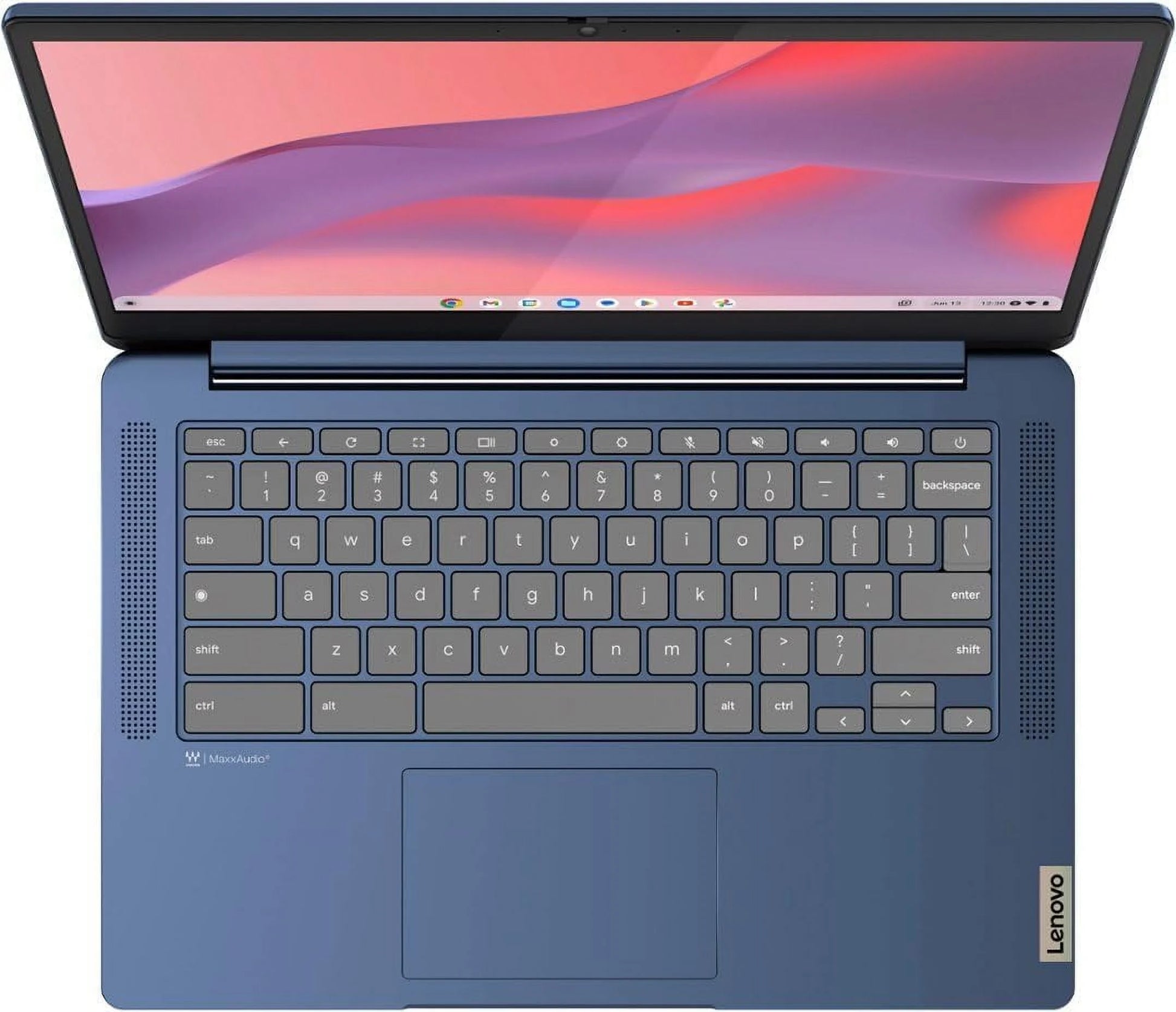 Slim 3 Chromebook Laptop for Business Student, 14'' FHD IPS Touchscreen, 8-Core Mediatek Kompanio 520 Processor, 4GB RAM, 64GB Emmc, Wi-Fi 6, Bluetooth, Chrome OS, Abyss Blue