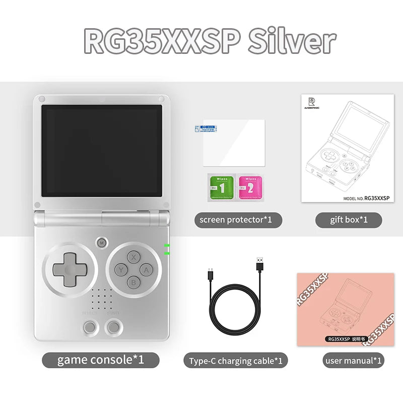 RG35XXSP Portable Flip Retro Handheld Game Console 3.5 Inch IPS Screen Linux System 3300Mah Supports 5G Wifi Bluetooth