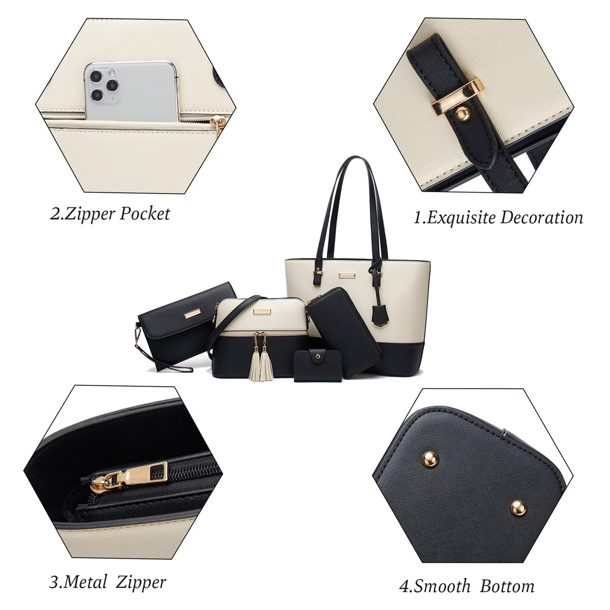 Satchel Purses and Handbags for Women Shoulder Tote Bags Wallets