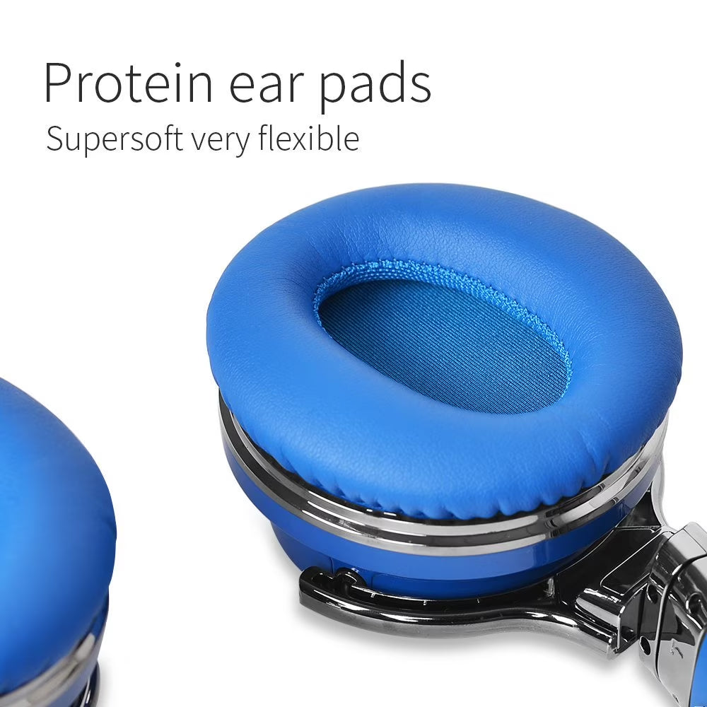 Bluetooth Noise-Canceling Over-Ear Headphones, Blue
