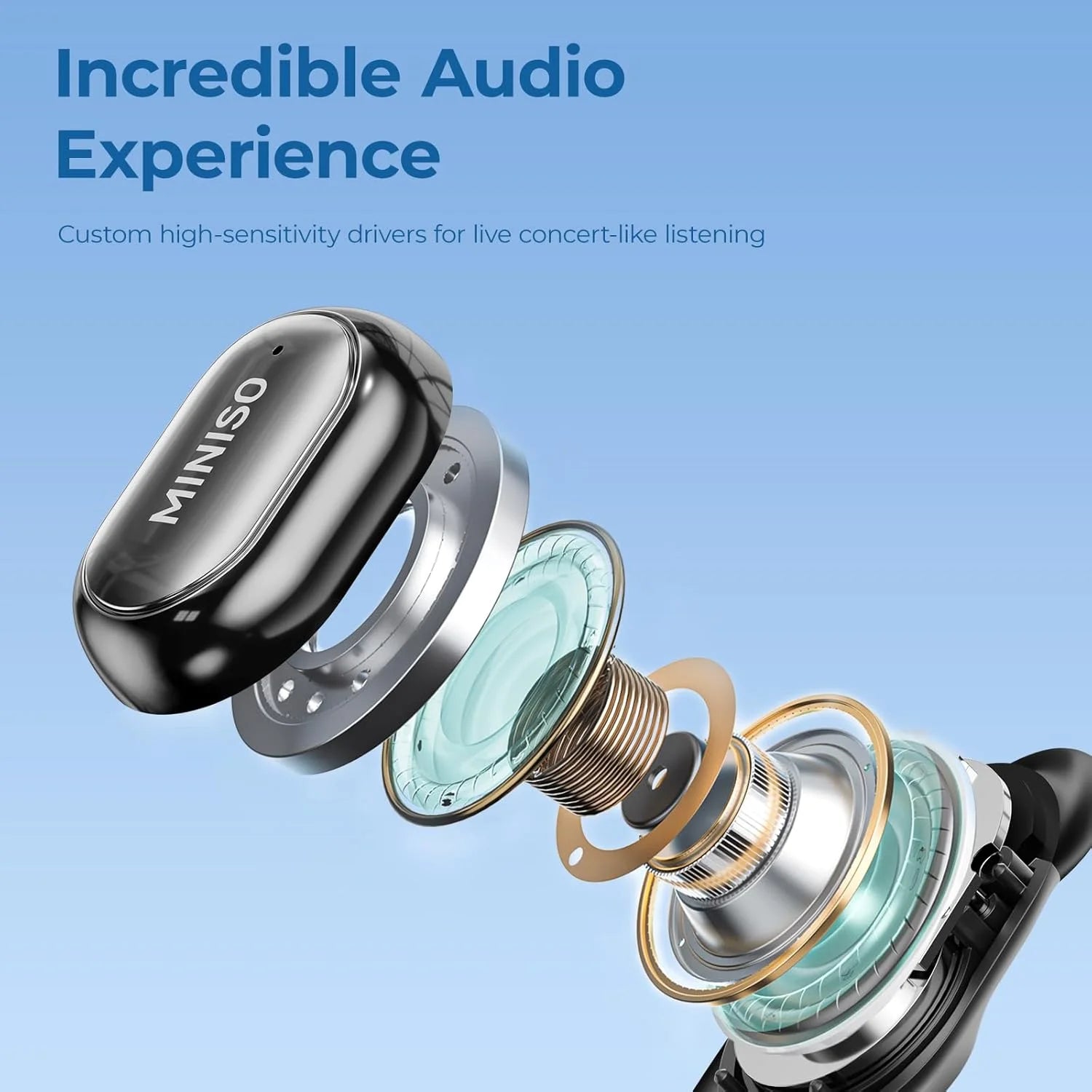MS165 AI Translation Earbuds Real Time Translator Open Ear Earbuds 150 Languages Bluetooth 5.4