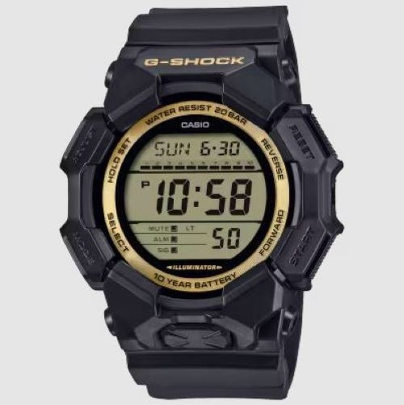 CASIO: G-Shock GD-010-1A SERIES - Gold and Black Resin World Time - Wrist Watch