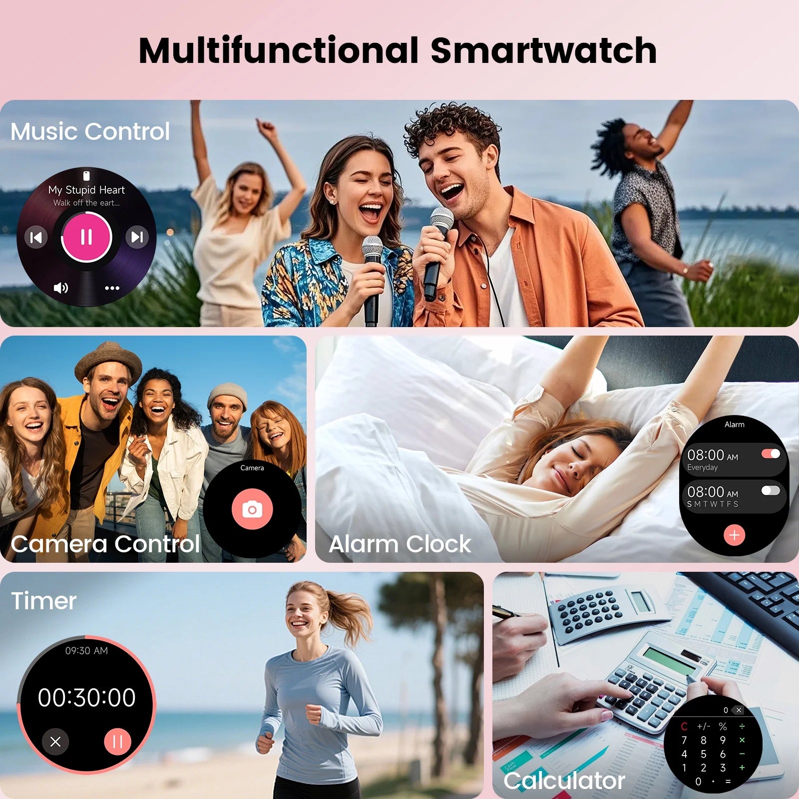 Smart Watches for Women, 1.27" HD Touchscreen Fitness Tracker with Bluetooth Calls, 100+ Sport Modes Ladies Smart Watch, IP68 Waterproof Smartwatch Compatible Ios/Android