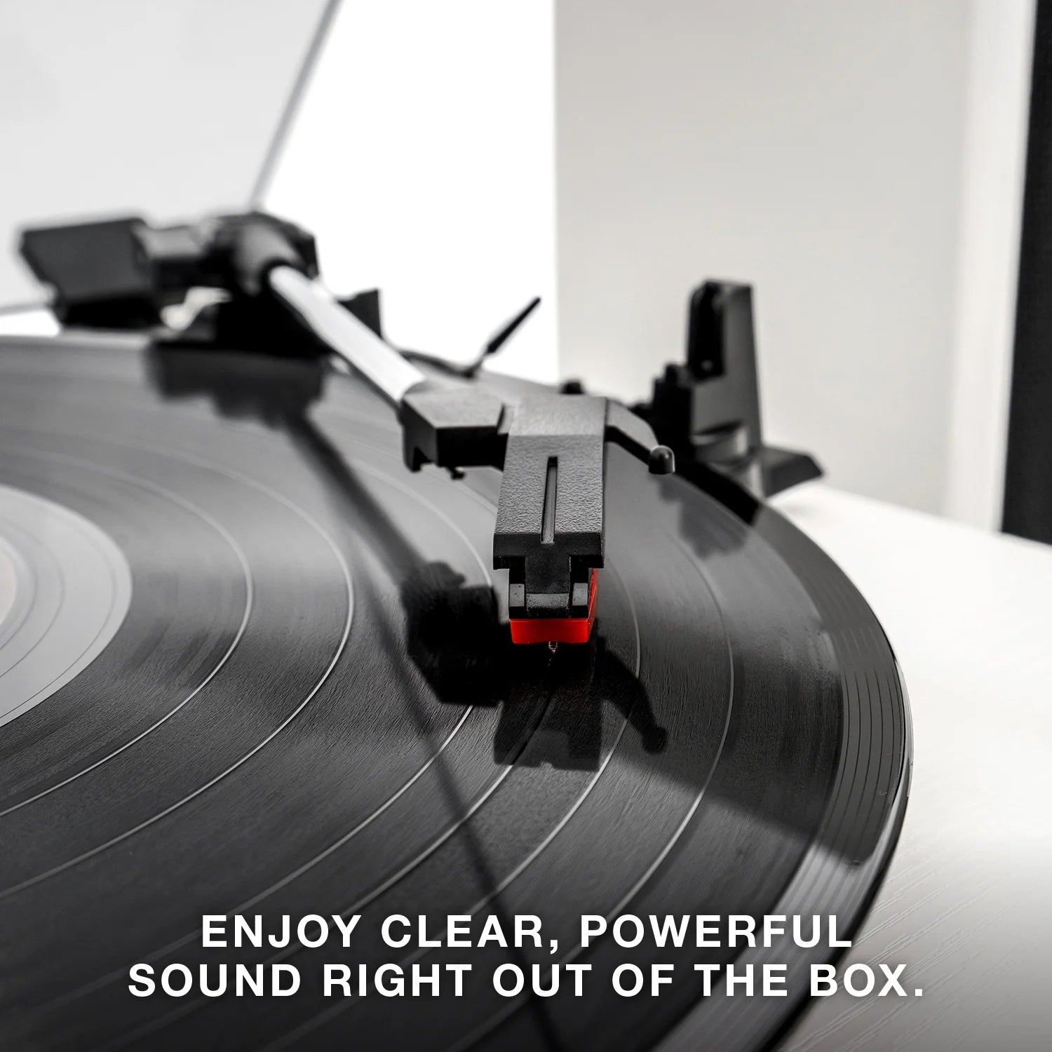 Montauk Bluetooth Turntable System with Bookshelf Speakers (Black)
