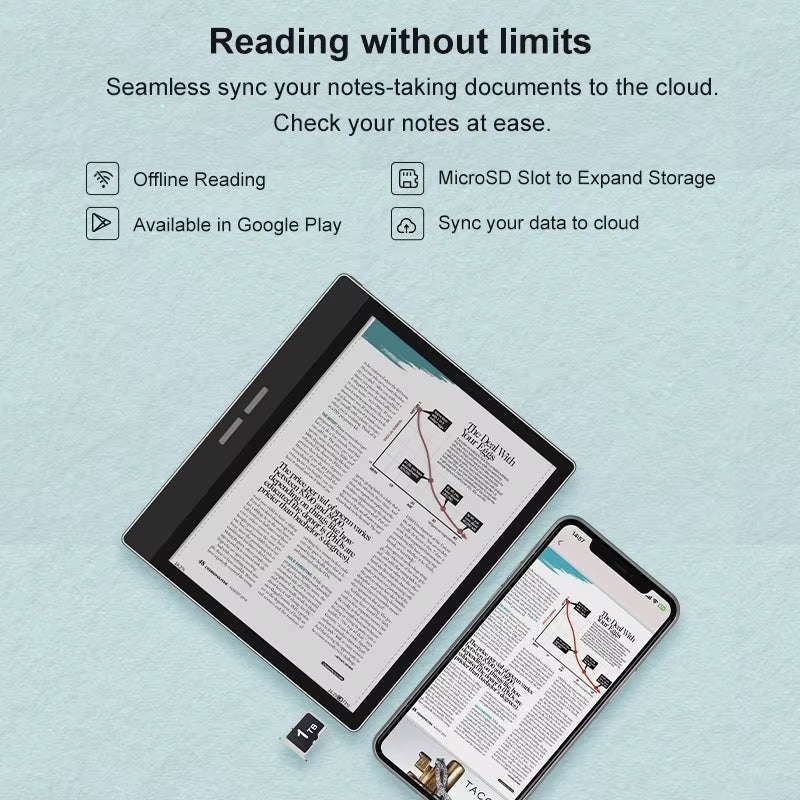 B751C 7-Inch Color Eink Screen E-Book Reader Electronic Paper Book Reading E Ink Ebook Ereader Tablet