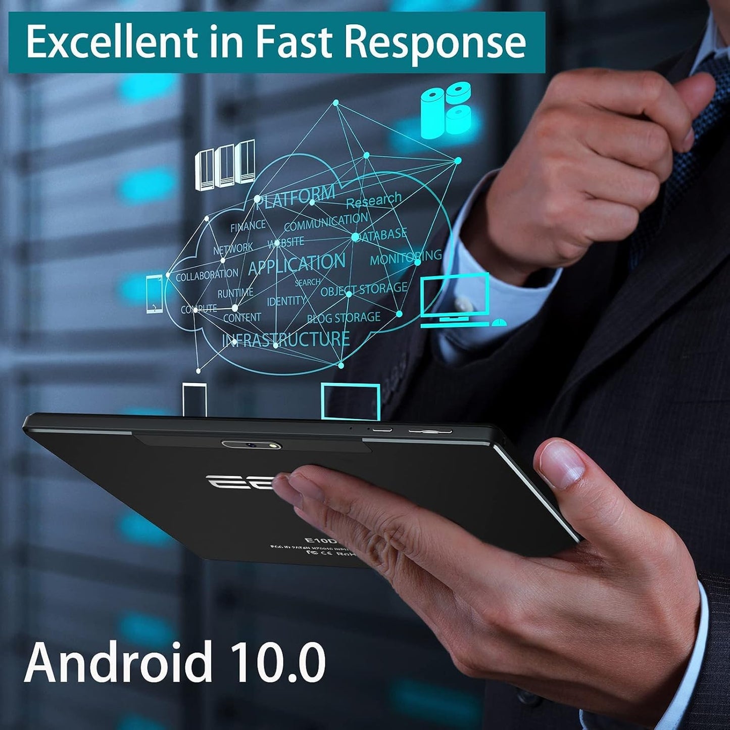 Tablets 10 Inch Tablet Android 10.0, 32GB ROM Expandable to 128 GB, 1280X800 IPS HD Touchscreen, 5MP Dual Cameras, 6000Mah Battery, Support Wifi Bluetooth GPS (2023 Release)
