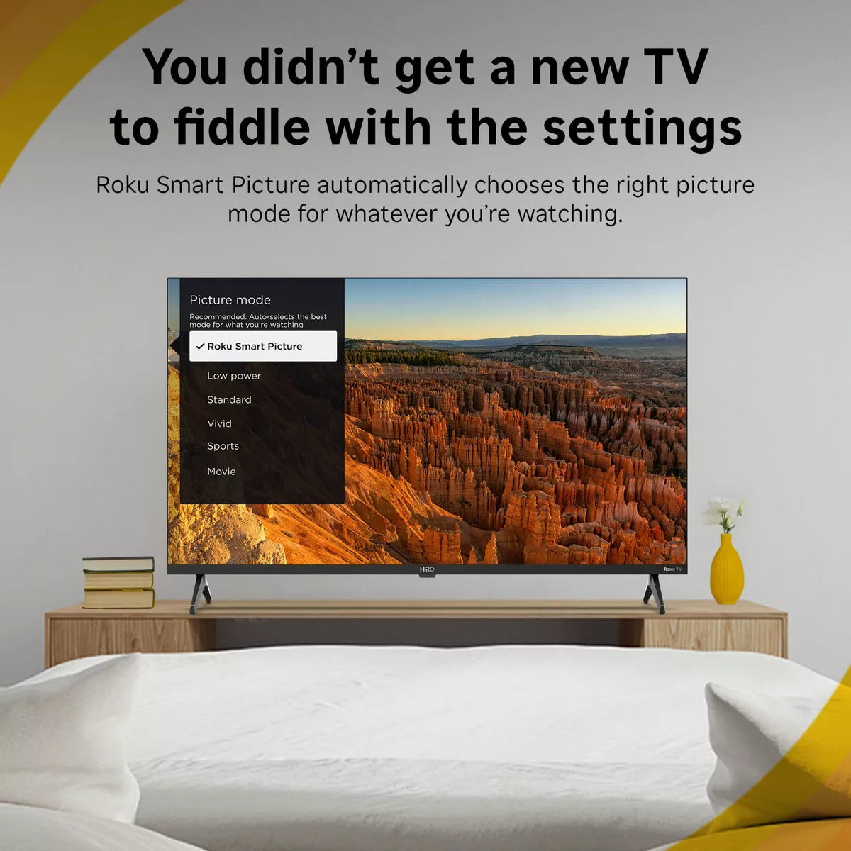 Hiro Roku TV 40" 1080P Full HD Smart TV Flat Screen LED Television with Roku TV and Dolby Audio for Streaming