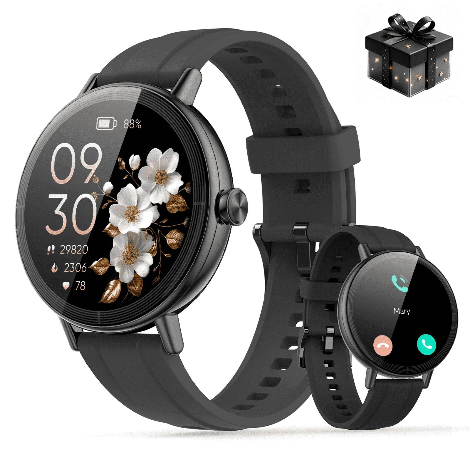 Smart Watches for Women, 1.27" HD Touchscreen Fitness Tracker with Bluetooth Calls, 100+ Sport Modes Ladies Smart Watch, IP68 Waterproof Smartwatch Compatible Ios/Android