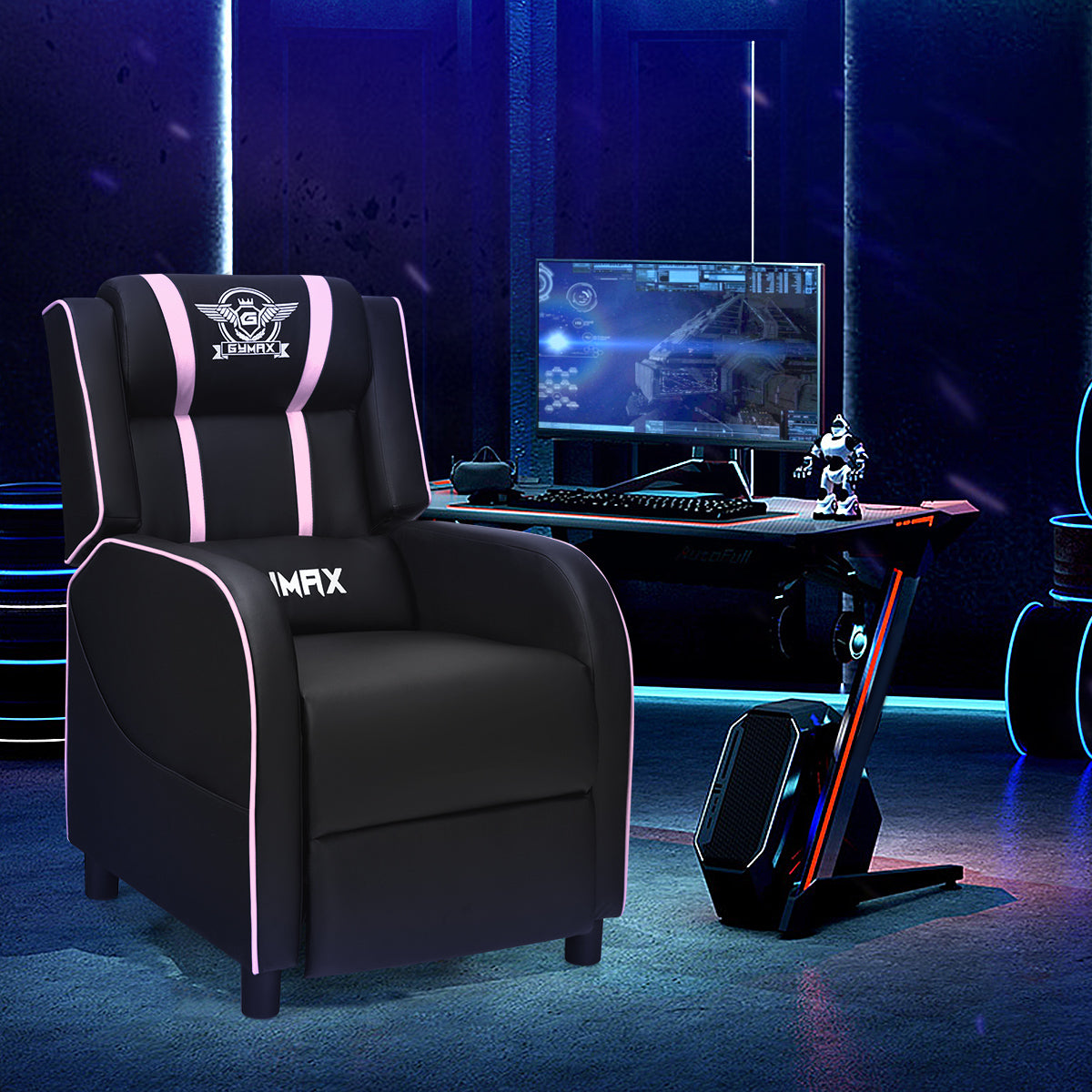 Massage Gaming Recliner Chair Racing Single Lounge Sofa Home Theater Seat