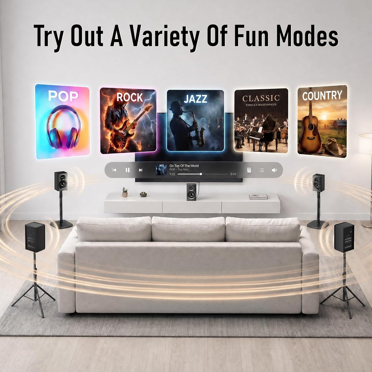 Wireless Surround Sound System Home Theater System
