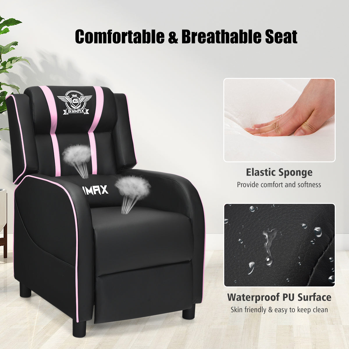 Massage Gaming Recliner Chair Racing Single Lounge Sofa Home Theater Seat