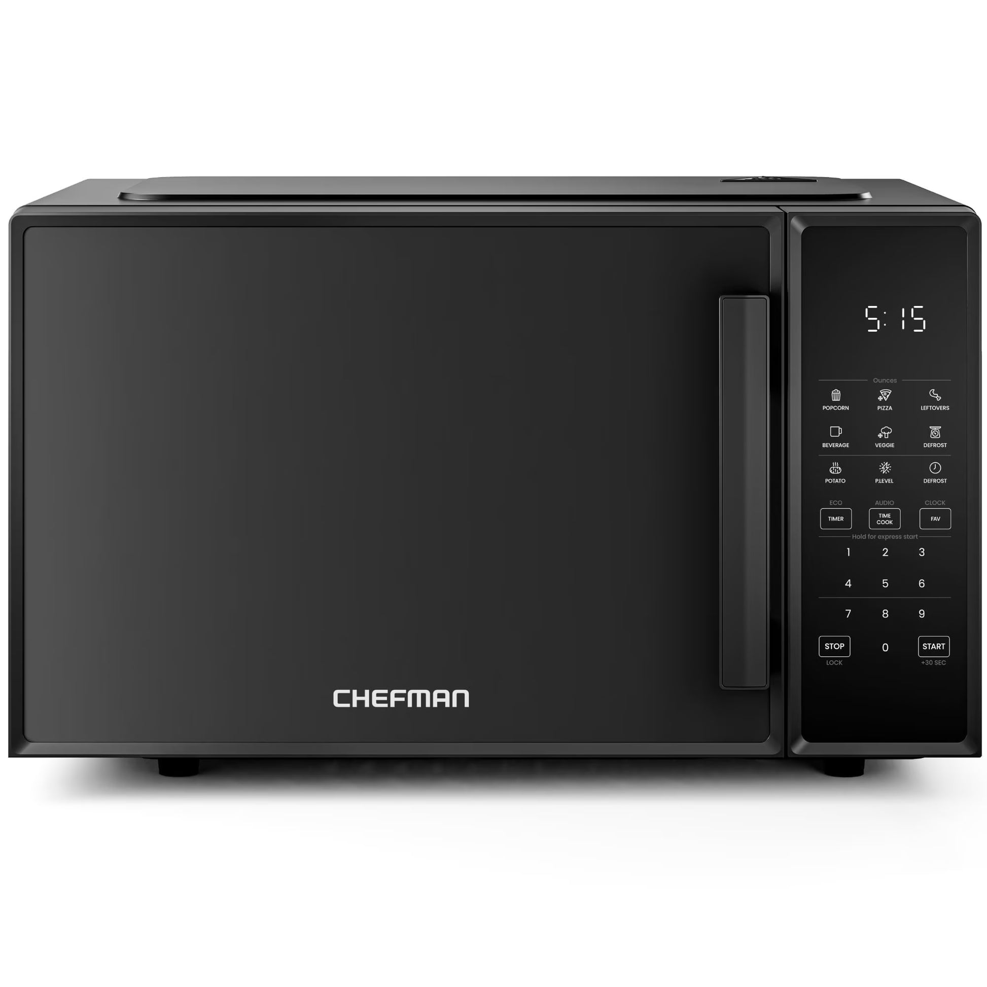 Countertop Microwave Oven 0.9 Cu. Ft., 900 Watts with 6 Presets and 10 Power Levels - Black