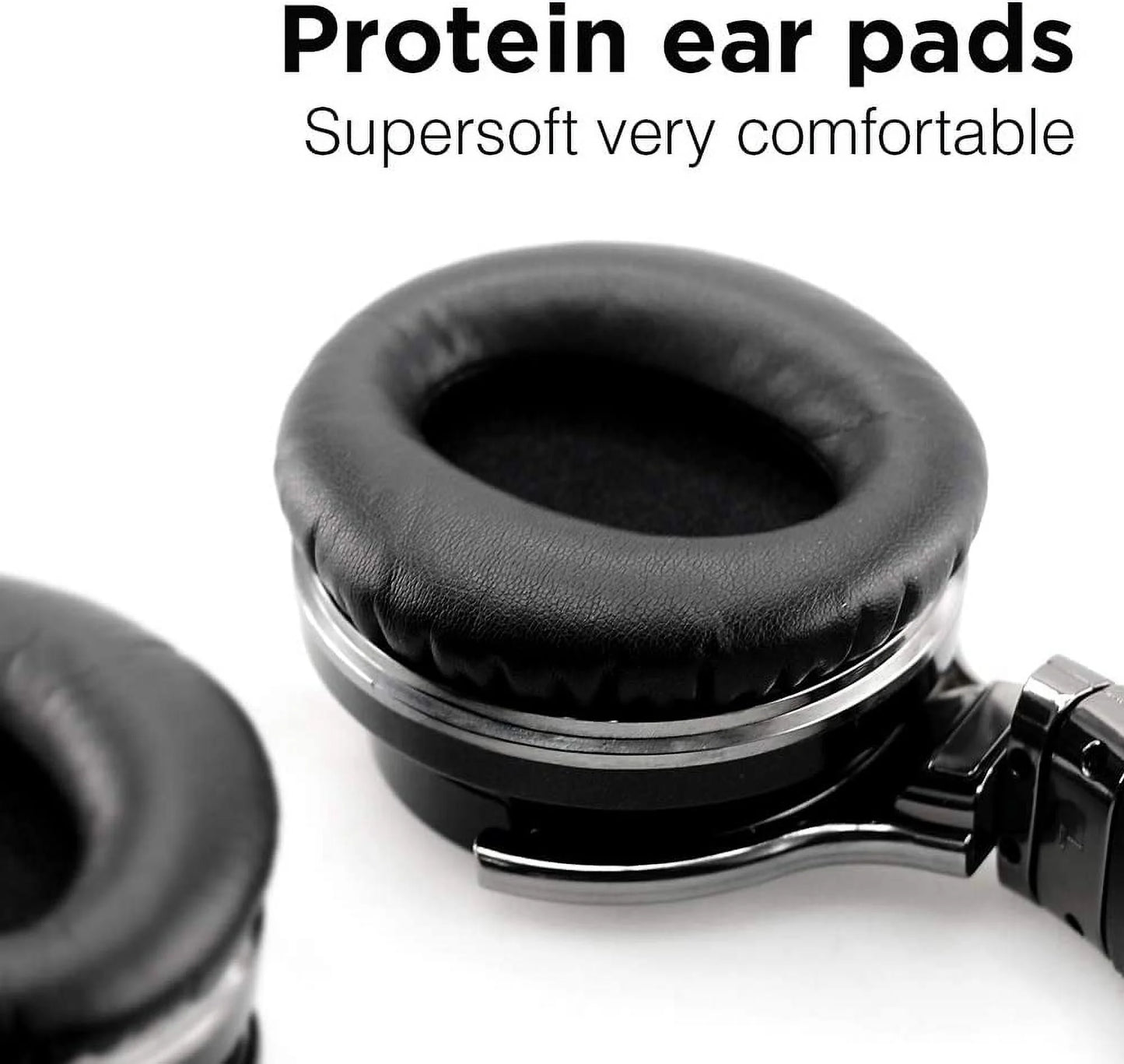 E7 Active Noise Cancelling Headphones Bluetooth Headphones with Mic Deep Bass Wireless Headphones over Ear(Black)