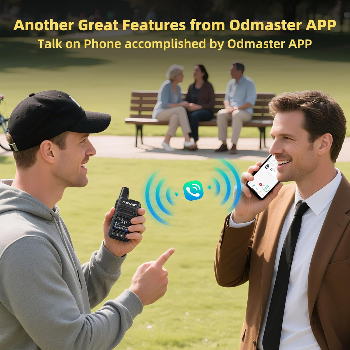 TD-M15 Rapid Global Walkie Talkies 5000 Mile Long Range Poc Radios, 4G LTE Unlimited Range Nationwide PTT Two Way Radios for Family, Logistics, Company, Construction with Sim Card (8Pcs)
