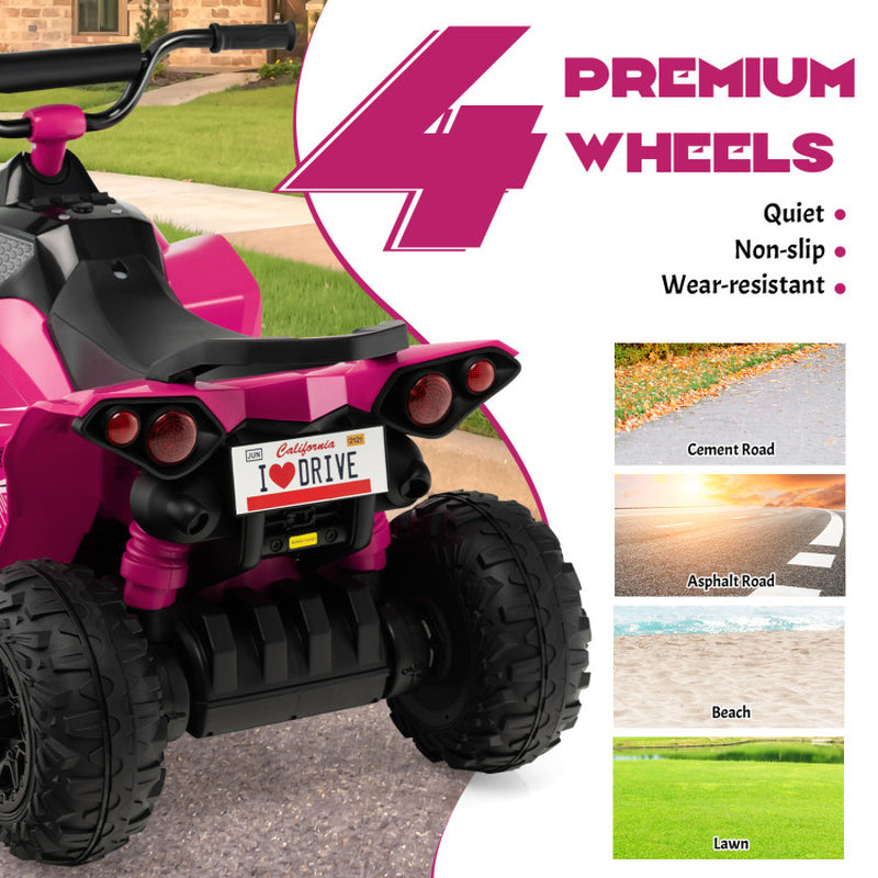12V Kids Ride on ATV with High/Low Speed and Comfortable Seat