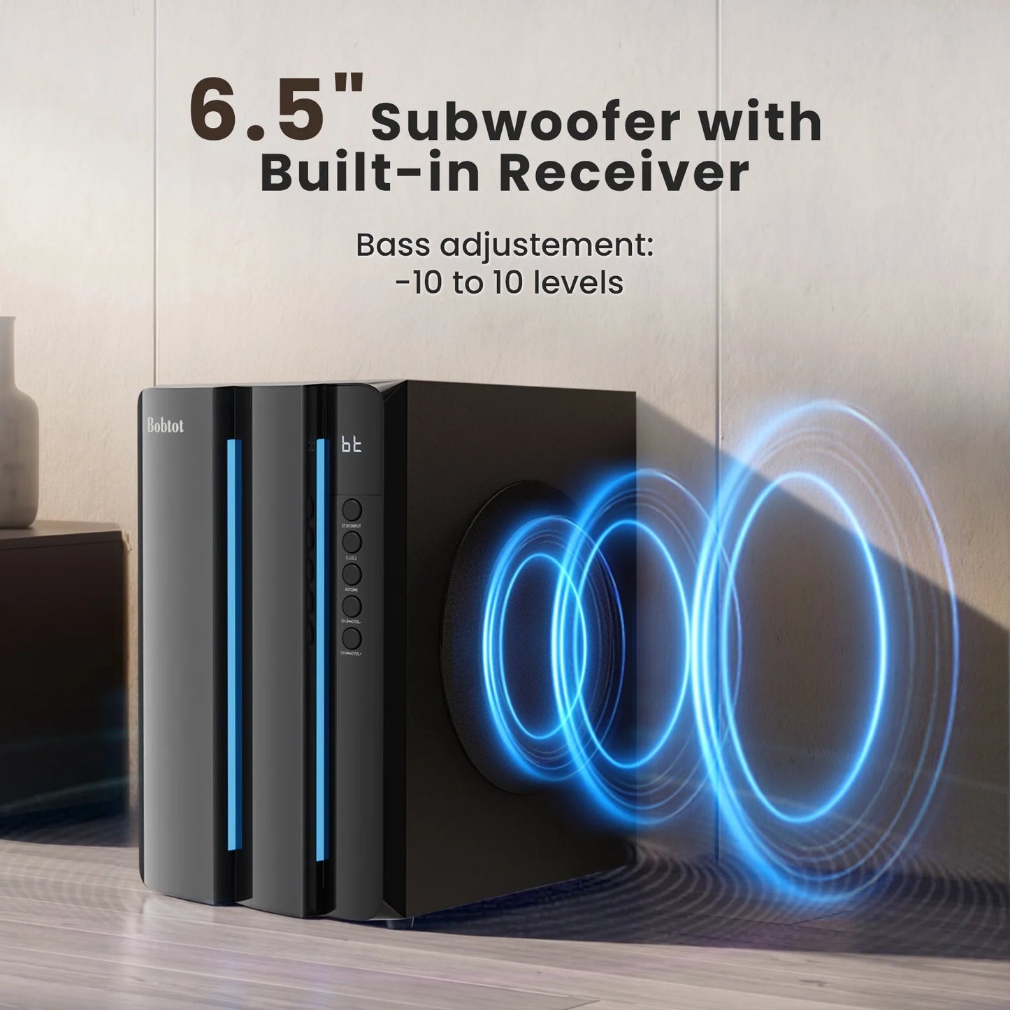 Surround Sound Systems Home Theater System - 800 Watts Peak Power 6.5" Subwoofer 5.1/2.1 Wired Stereo Speakers