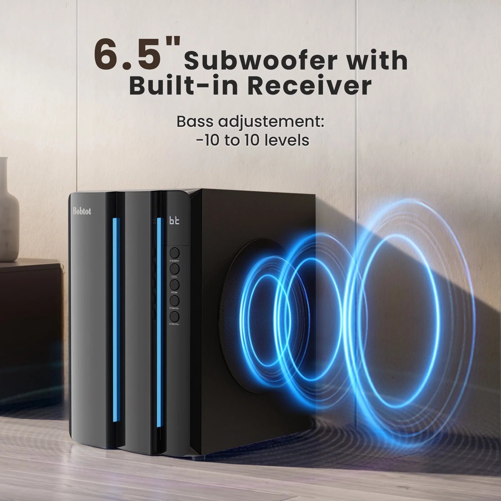 Surround Sound Systems Home Theater System - 800 Watts Peak Power 6.5" Subwoofer 5.1/2.1 Wired Stereo Speakers