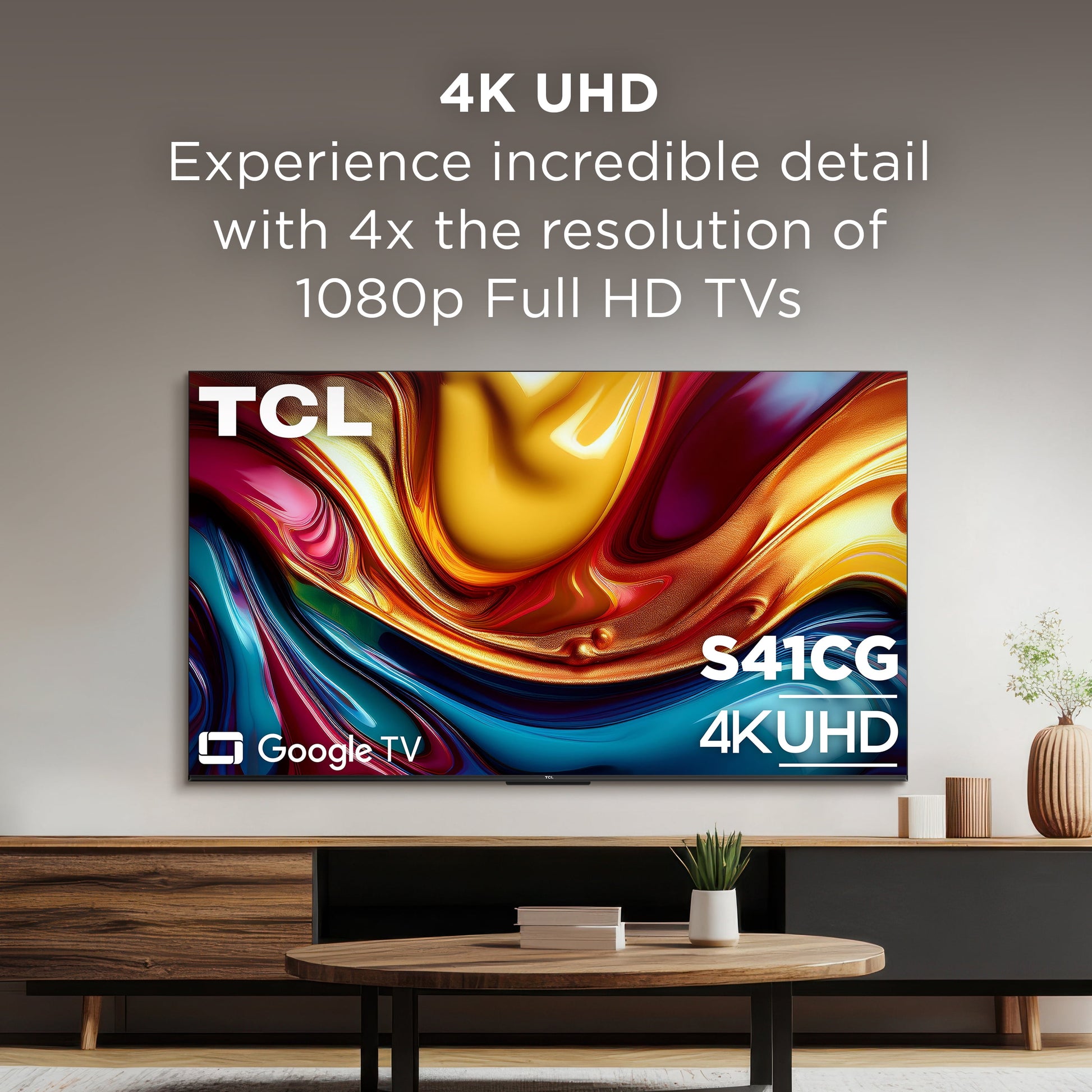 55" Class S41CG Series 4K UHD LED Smart Google TV (Limited Edition) - Dolby Vision HDR & Dolby Atmos, Google Assistant & Amazon Alexa Compatible with Voice Remote - 55S41CG