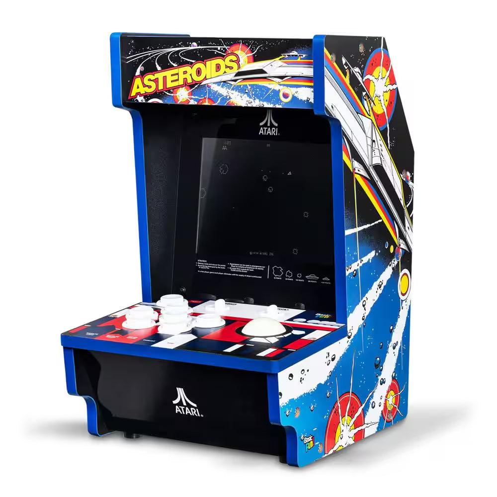 Atari Asteroids Counter Series Arcade Game with 8 In. Screen