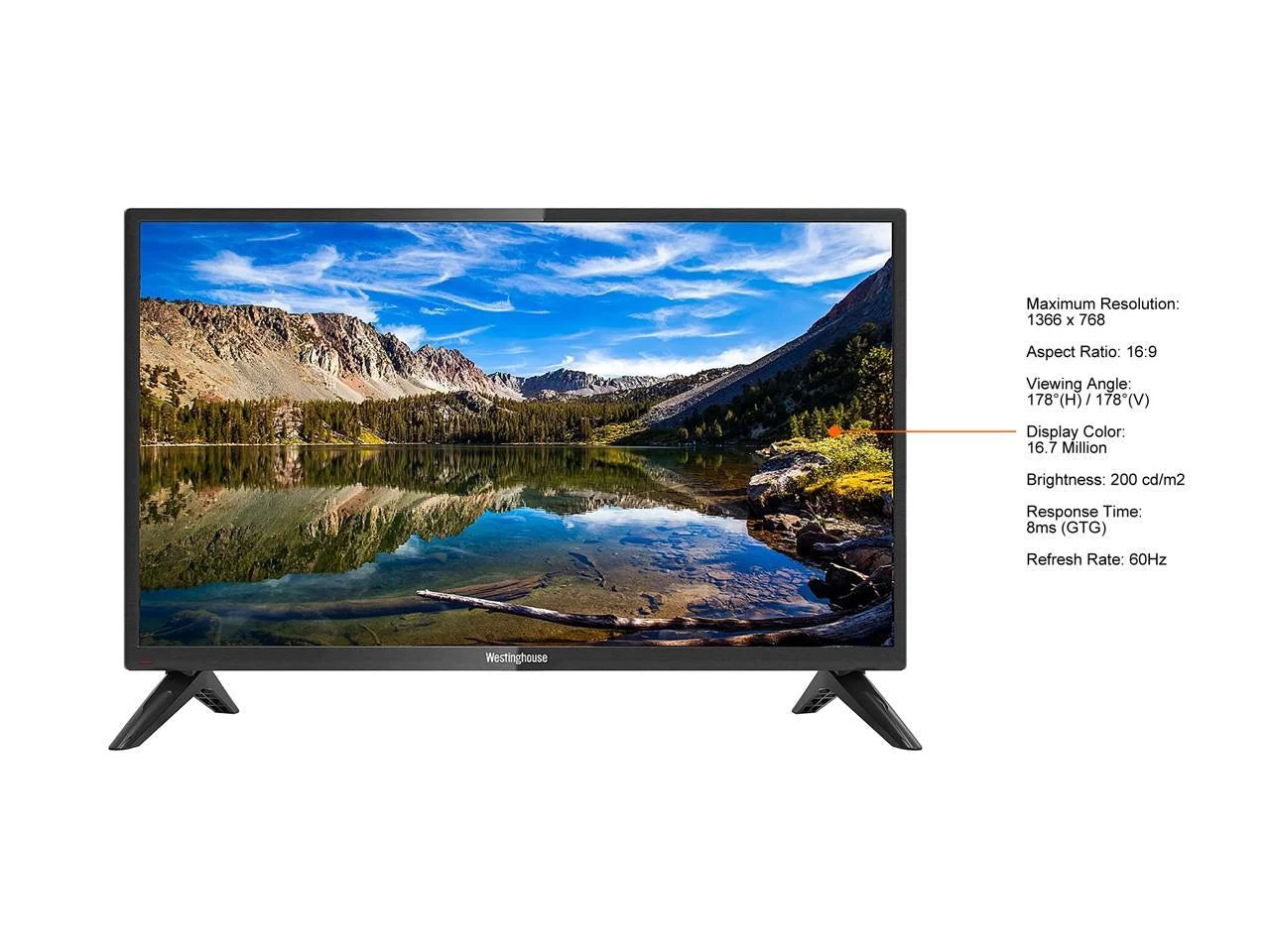32" HD DLED TV with Built-In DVD Player (WD32HX5201, 2022)