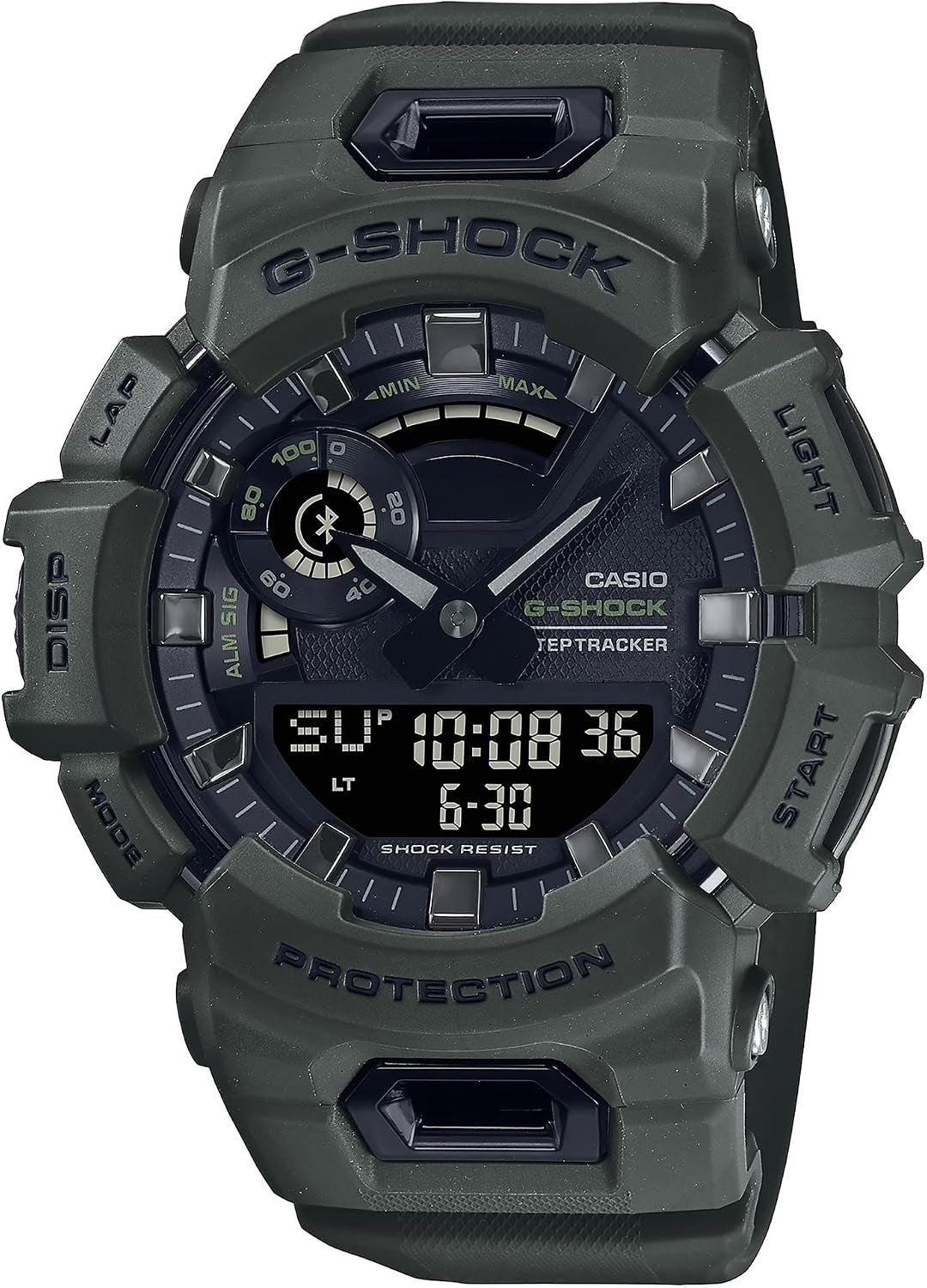 Casio Tactical Move Analog-Digital Step-Tracker Watch, Green, One Size, GBA900UU-3A
