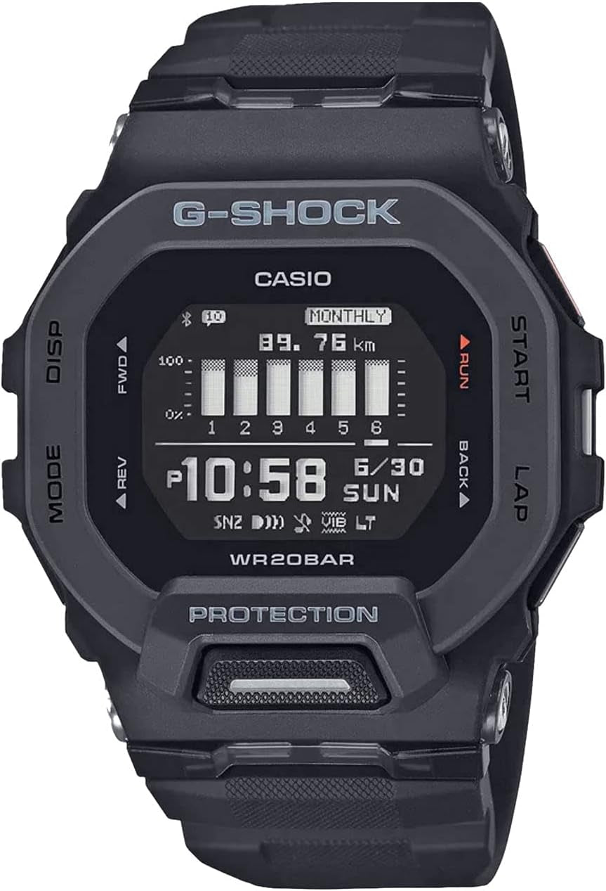 Men'S GBD200 Square Case Watch Black