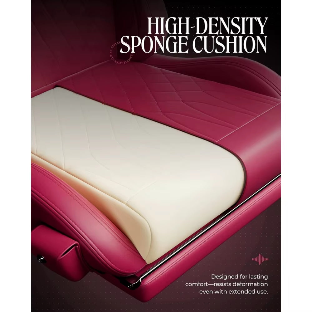 Gaming Chair with Speakers, Video Game Chairs with Footrest, PC Gamer Chairs for Adults - Padded High Back Ergonomic Re