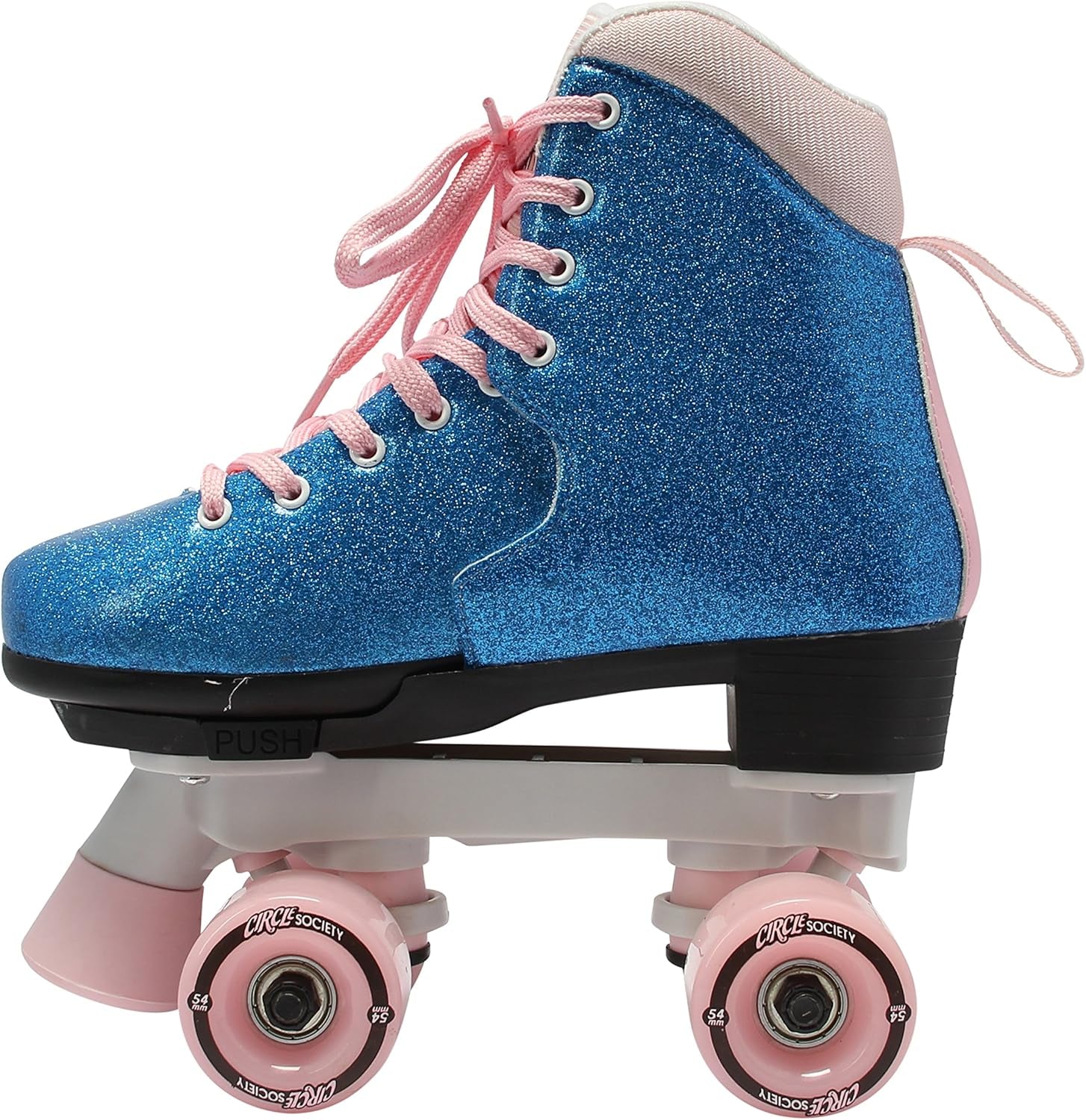 Adjustable Kids Roller Skates, Sizes 12-3 & 3-7 US, Indoor & Outdoor Roller Skates, Comfortable Lace-Up Design for Beginners, Fun Gift for Girls, Toddler Quad Skates for Youth & Teens