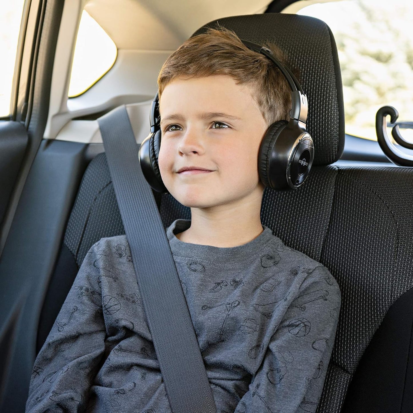 RP Accessories IR-2008B Infrared Wireless Headphones, 2-Channel Folding Universal Rear Entertainment System IR Headphone for Car TV and DVD Player Audio, Set of 6