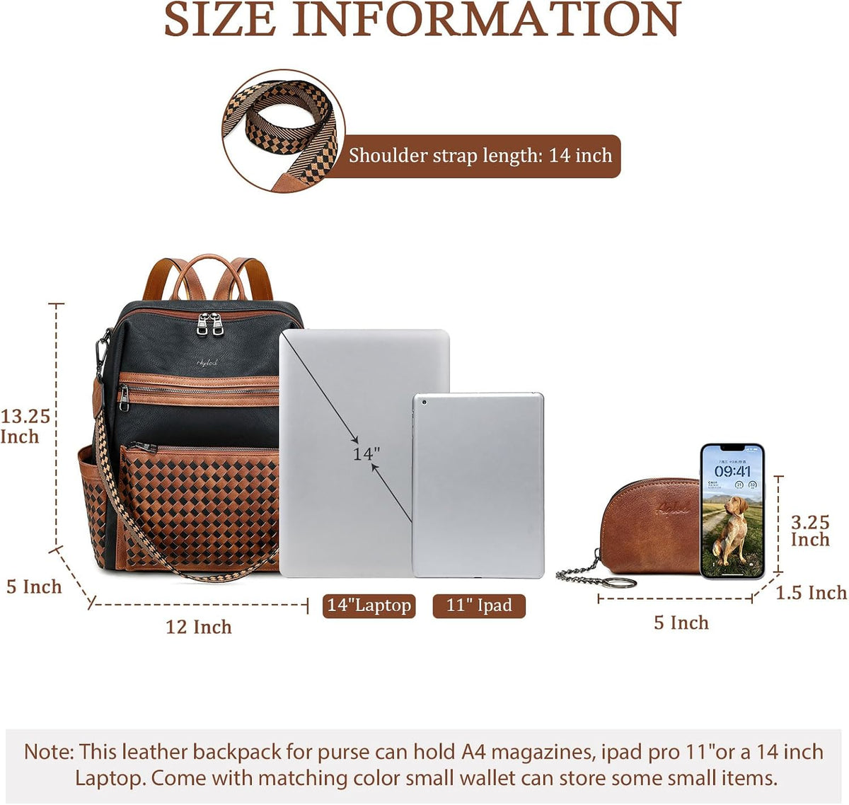 Leather Backpack Purse for Women Designer Ladies Shoulder Bag Fashion Faux Work Travel Handbags