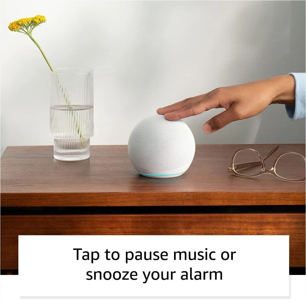 Echo Dot (Newest Model), Vibrant Sounding Alexa Speaker, Great for Bedrooms, Din