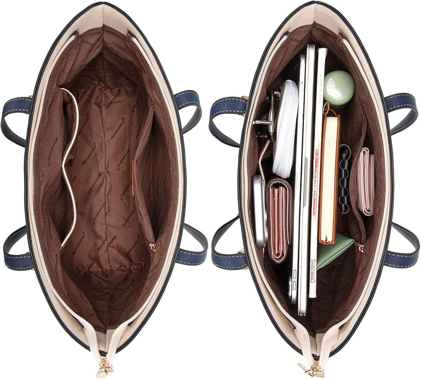 3PCS Purses for Women Tote Bag and Wallet Set Shoulder Satchel Handbags