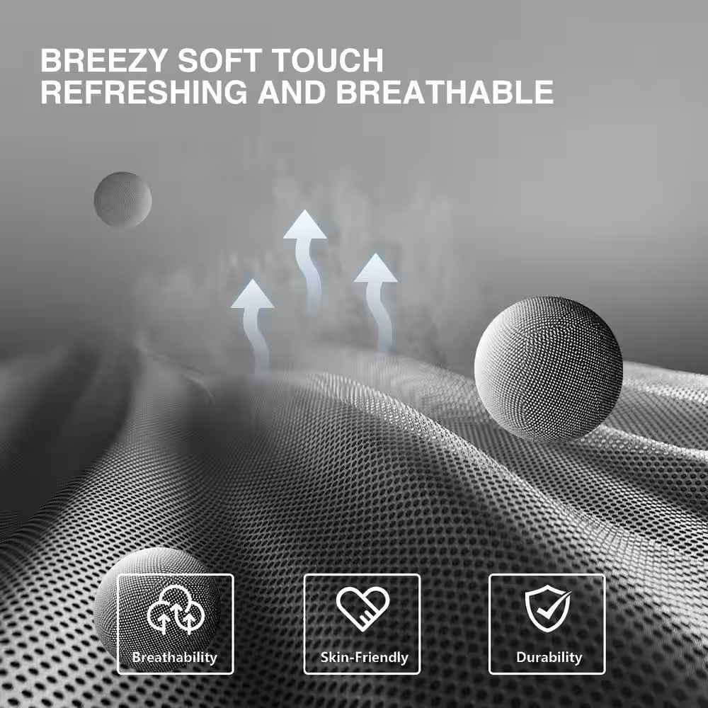 Fabric Gaming Chair Adjustable Height Computer Chair Light Gray Game Chair with Footrest, Headrest