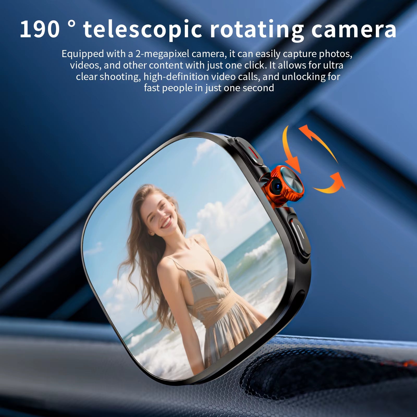 New APPLLP 6 MAX Android Smart Watch Phone Amoled Touch Screen Rotating Camera AI Translation Function Chatgpt