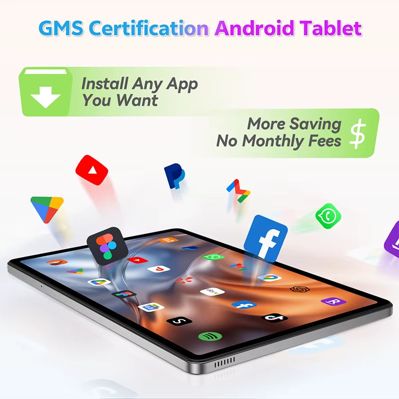 11-Inch 2025 Tablet Android 15 12GB RAM 128GB ROM Octa Core 8000Mah Android Tablet PC 13MP+5MP HD Android Tablets